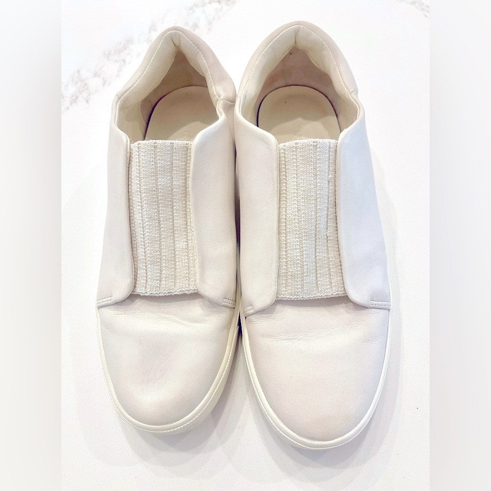 Vince Leather Slip-on Sneakers